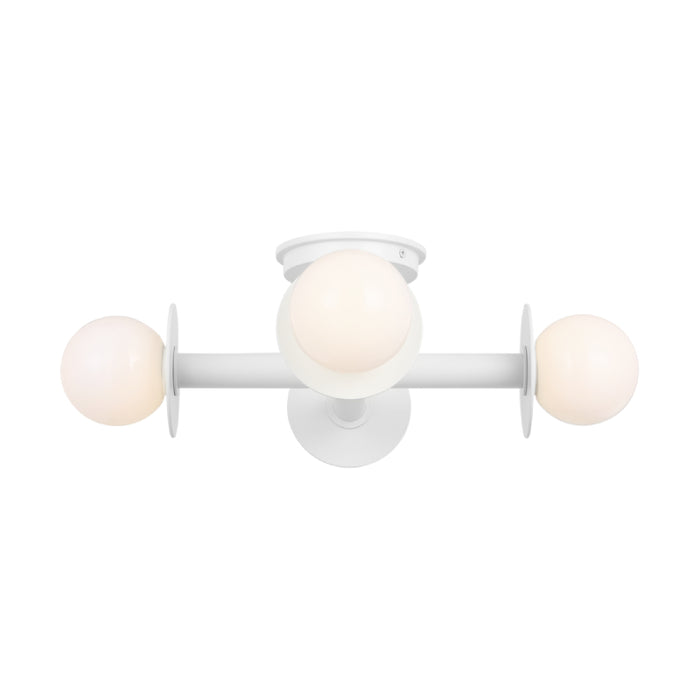 Visual Comfort KF1034 Nodes 4-lt 18" Semi-Flush Mount - Matte White