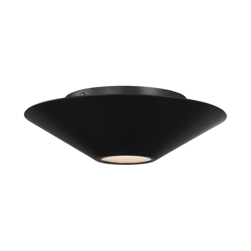 Visual Comfort KF1121 Echo 1-lt 8" LED Small Flush Mount - Midnight Black