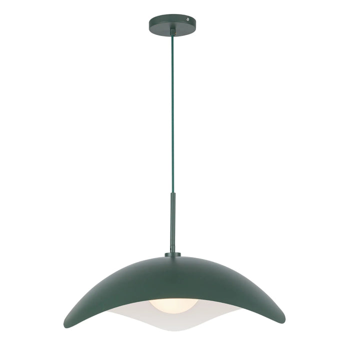 Kuzco PD55922 Kirby 1-lt 22" Pendant - Pine Green