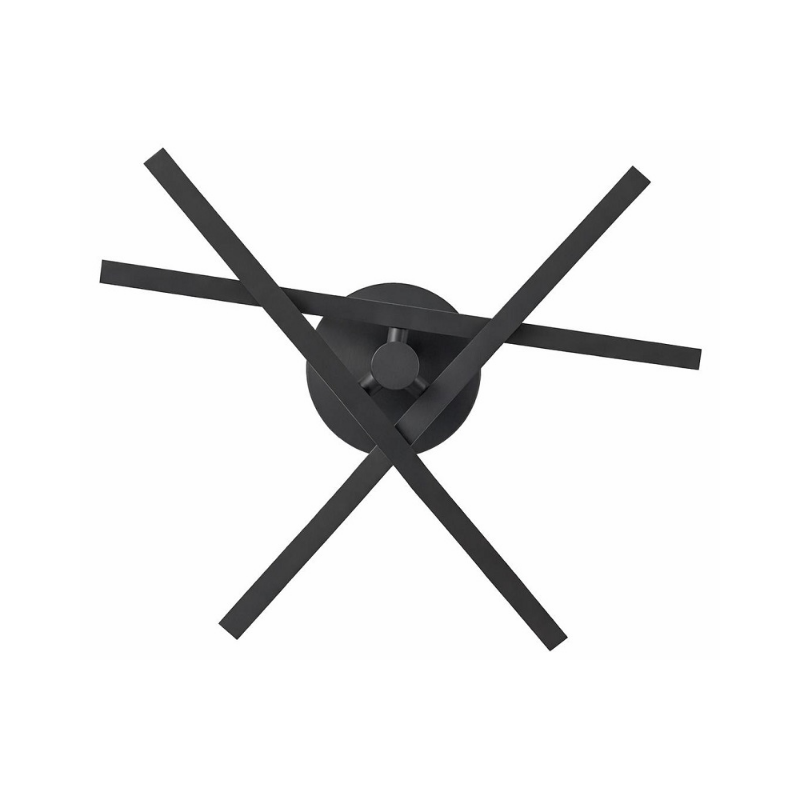 AFX KNOF18LAJUD Knoll 3-lt 19" LED Flush Mount - Black
