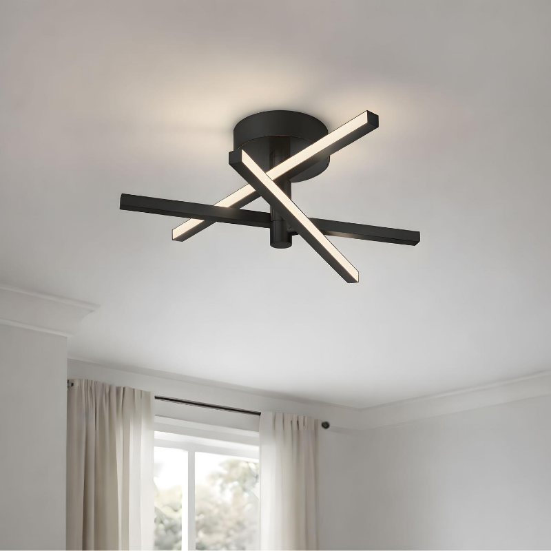 AFX KNOF18LAJUD Knoll 3-lt 19" LED Flush Mount