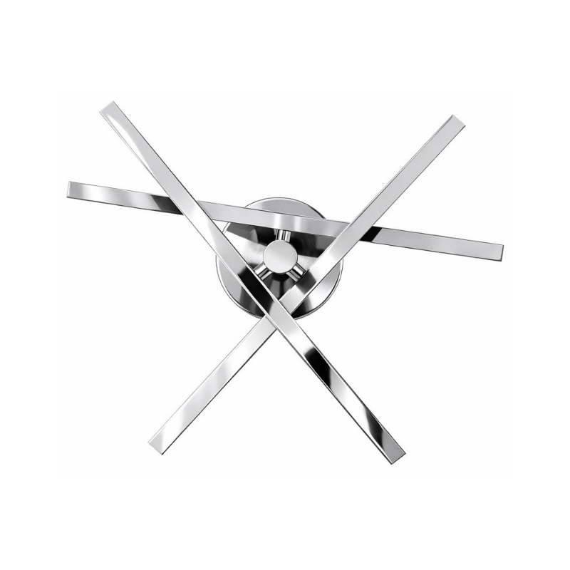 AFX KNOF18LAJUD Knoll 3-lt 19" LED Flush Mount - Polished Chrome