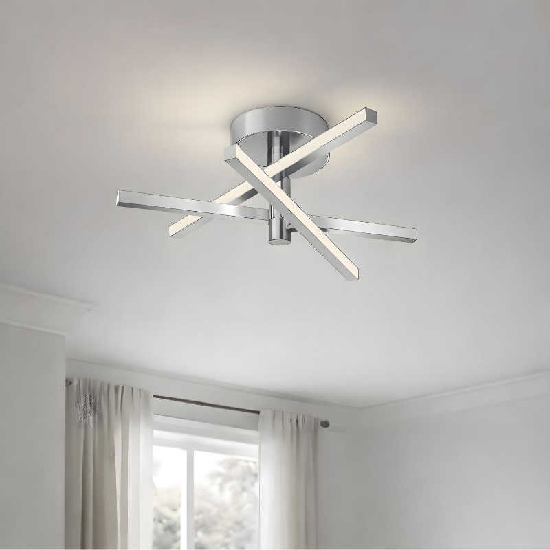 AFX KNOF18LAJUD Knoll 3-lt 19" LED Flush Mount