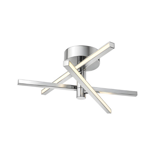AFX KNOF18LAJUD Knoll 3-lt 19" LED Flush Mount - Polished Chrome
