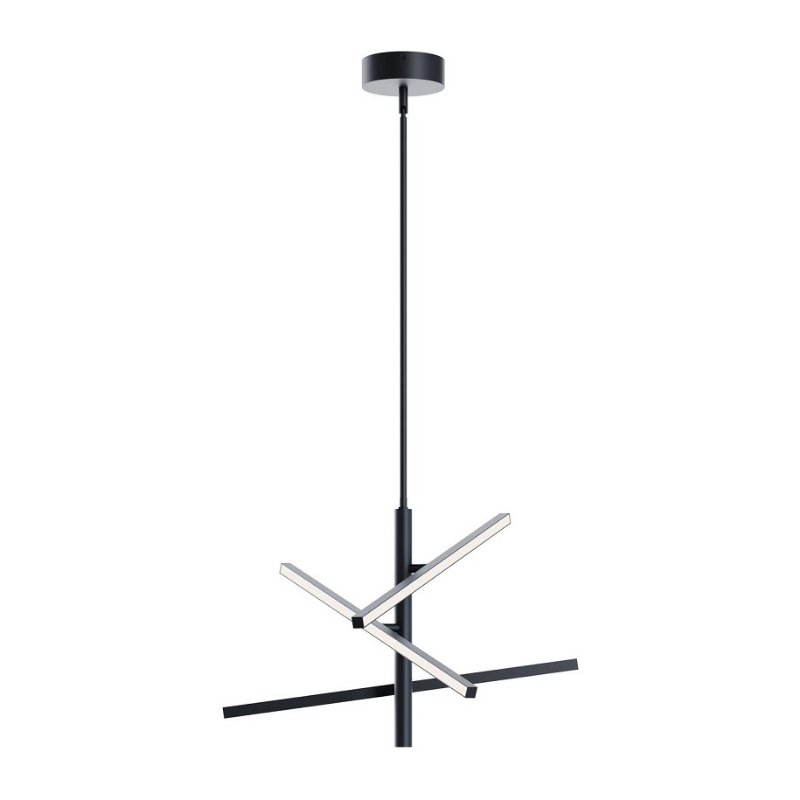 AFX KNOP24LAJUD Knoll 3-lt 24" LED Pendant - Black