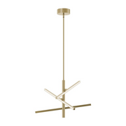 AFX KNOP24LAJUD Knoll 3-lt 24" LED Pendant - Light Antique Brass