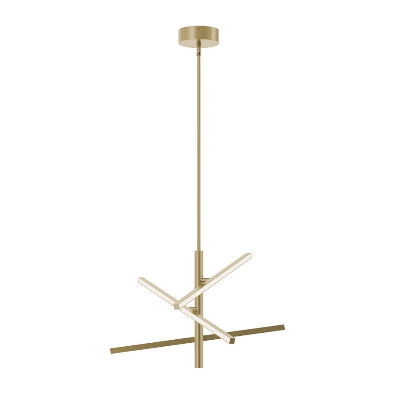 AFX KNOP24LAJUD Knoll 3-lt 24" LED Pendant - Light Antique Brass