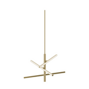 AFX KNOP24LAJUD Knoll 3-lt 24" LED Pendant - Light Antique Brass