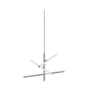 AFX KNOP24LAJUD Knoll 3-lt 24" LED Pendant - Polished Chrome