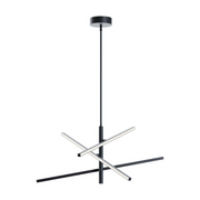 AFX KNOP36LAJUD Knoll 3-lt 36" LED Pendant - Black