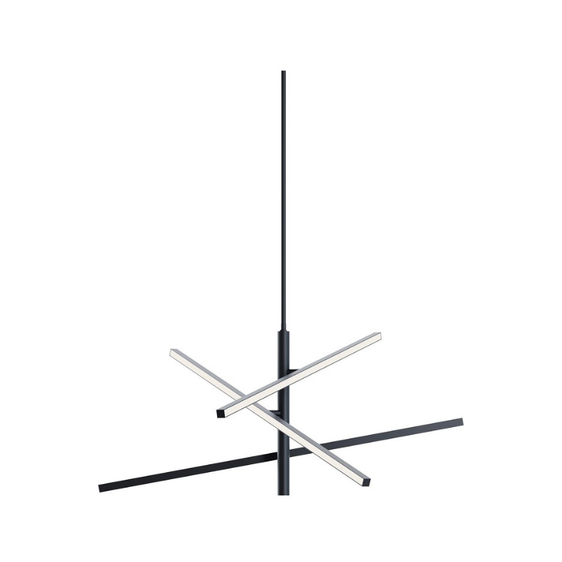 AFX KNOP36LAJUD Knoll 3-lt 36" LED Pendant - Black