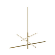 AFX KNOP36LAJUD Knoll 3-lt 36" LED Pendant - Light Antique Brass