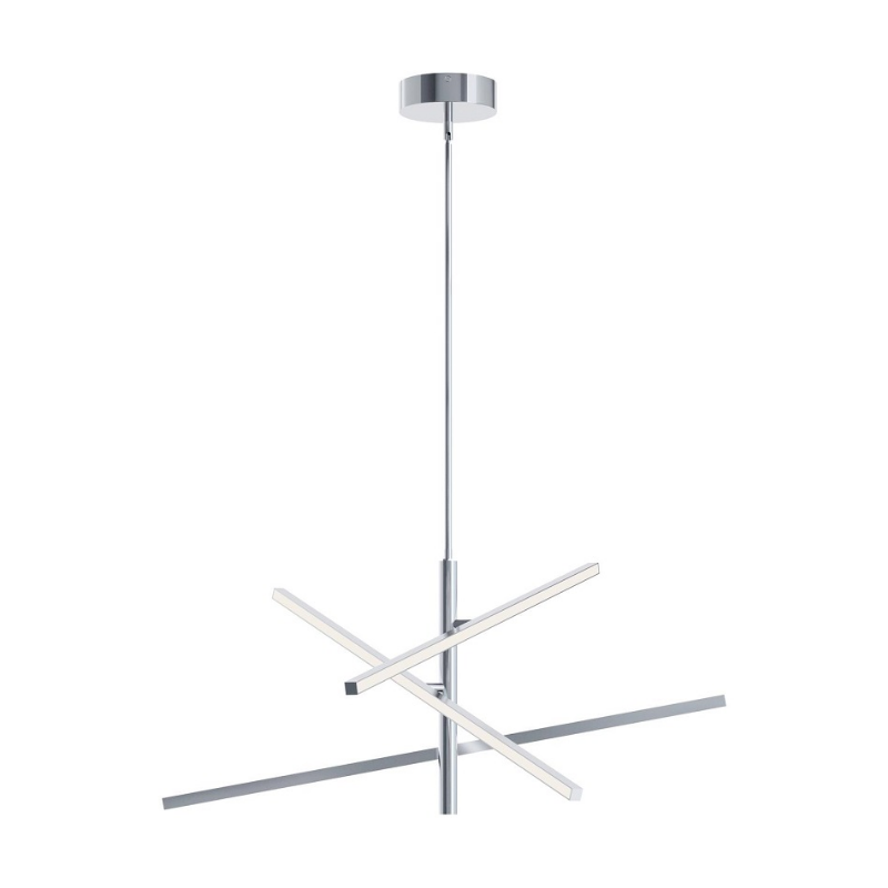 AFX KNOP36LAJUD Knoll 3-lt 36" LED Pendant - Polished Chrome