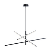 AFX KNOP48LAJUD Knoll 3-lt 48" LED Pendant - Black