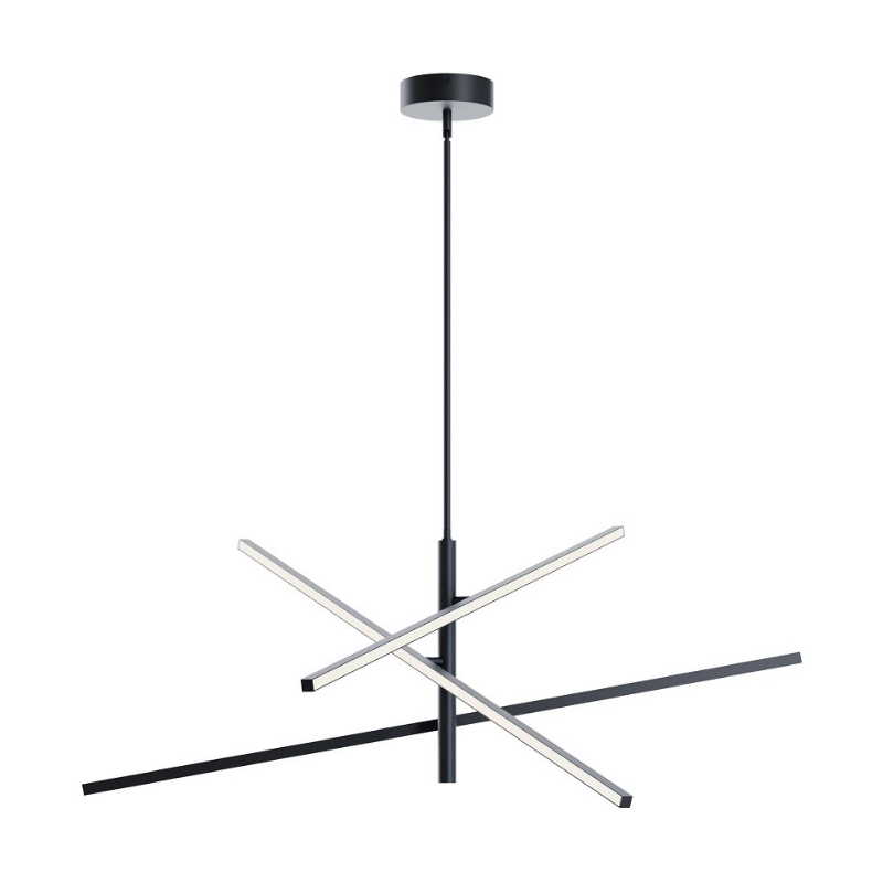 AFX KNOP48LAJUD Knoll 3-lt 48" LED Pendant - Black