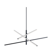 AFX KNOP48LAJUD Knoll 3-lt 48" LED Pendant - Black