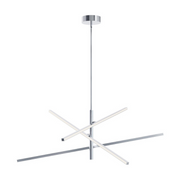 AFX KNOP48LAJUD Knoll 3-lt 48" LED Pendant - Polished Chrome