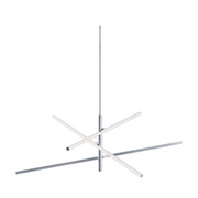 AFX KNOP48LAJUD Knoll 3-lt 48" LED Pendant - Polished Chrome