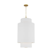 Visual Comfort KSP1171 Sawyer 1-lt 15" LED Small Hanging Pendant - Burnished Brass