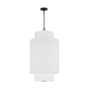 Visual Comfort KSP1171 Sawyer 1-lt 15" LED Small Hanging Pendant - Midnight Black
