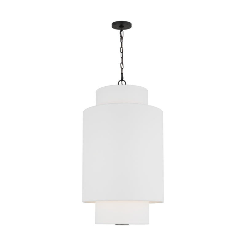 Visual Comfort KSP1171 Sawyer 1-lt 15" LED Small Hanging Pendant - Midnight Black