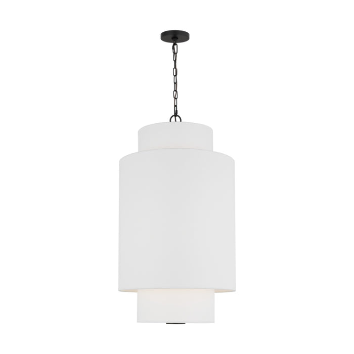 Visual Comfort KSP1171 Sawyer 1-lt 15" LED Small Hanging Pendant - Midnight Black