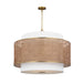 Visual Comfort KSP1184 Sawyer 4-lt 32" LED Extra Large Hanging Pendant - Blonde Rattan