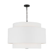 Visual Comfort KSP1184 Sawyer 4-lt 32" LED Extra Large Hanging Pendant - Midnight Black