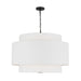 Visual Comfort KSP1184 Sawyer 4-lt 32" LED Extra Large Hanging Pendant - Midnight Black