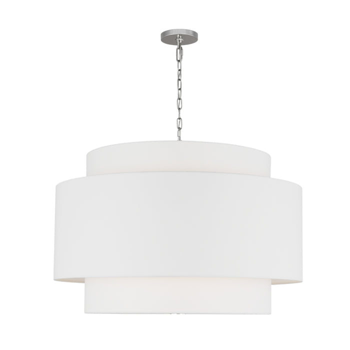 Visual Comfort KSP1184 Sawyer 4-lt 32" LED Extra Large Hanging Pendant - Polished Nickel