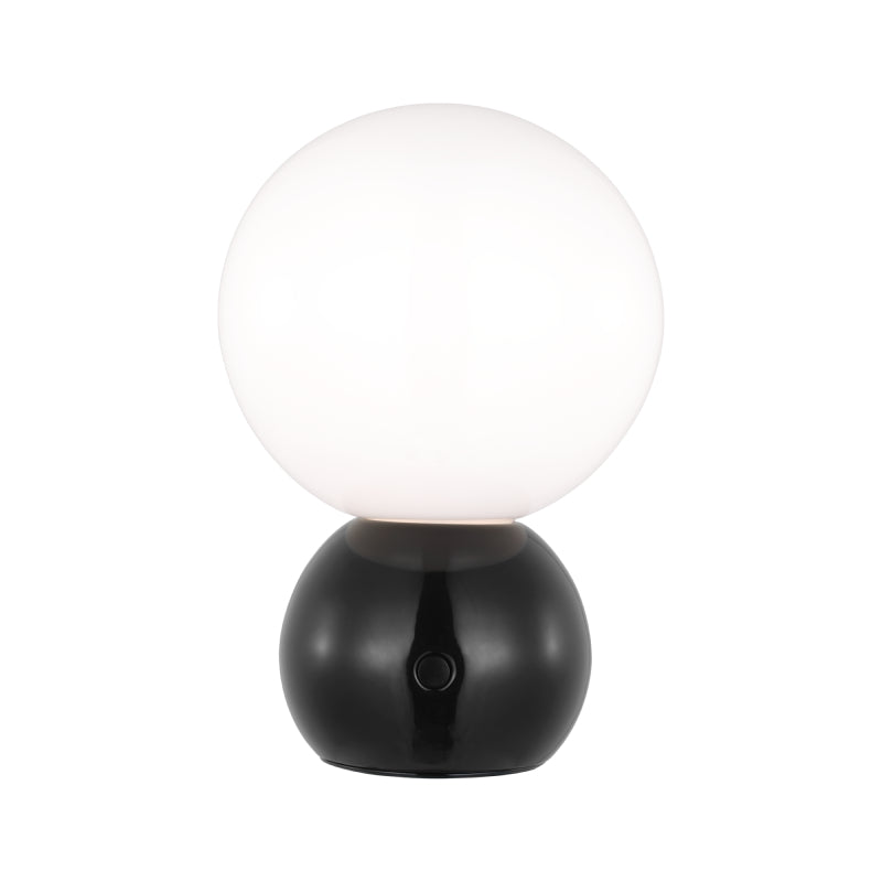 Visual Comfort KST1231-L1 Suki 1-lt 8" Tall LED Rechargeable Table Lamp - Gloss Black