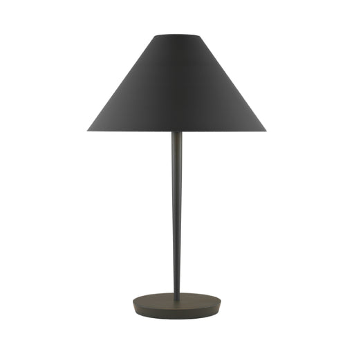 Visual Comfort KT1461 Contra 1-lt 25" Tall Medium Table Lamp - Matte Charcoal Black