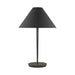 Visual Comfort KT1461 Contra 1-lt 25" Tall Medium Table Lamp - Matte Charcoal Black