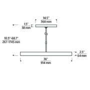 Visual Comfort KWCH70027 Wyllis 36" LED Chandelier