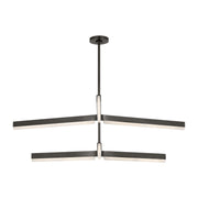 Visual Comfort KWCH704 Linea 4-lt 56" 2-Tier LED Chandelier