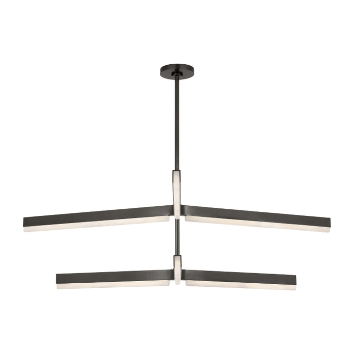 Visual Comfort KWCH704 Linea 4-lt 56" 2-Tier LED Chandelier