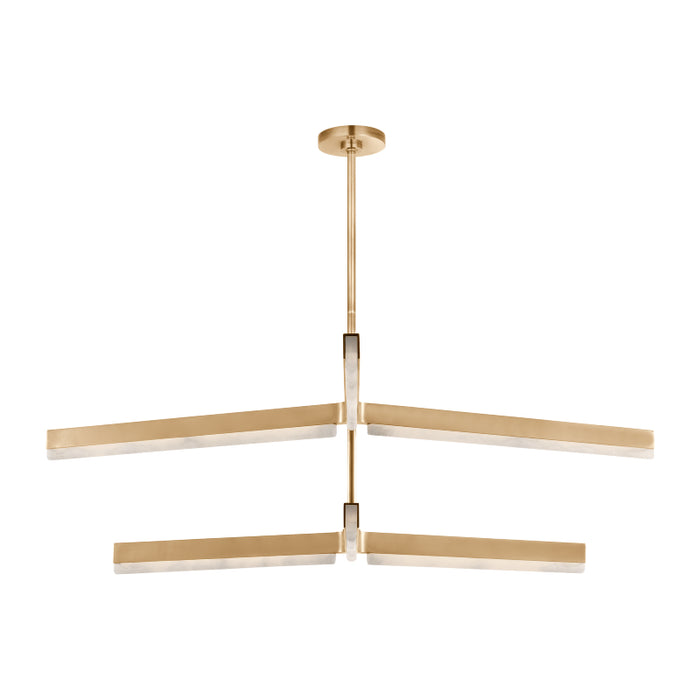 Visual Comfort KWCH704 Linea 4-lt 56" 2-Tier LED Chandelier