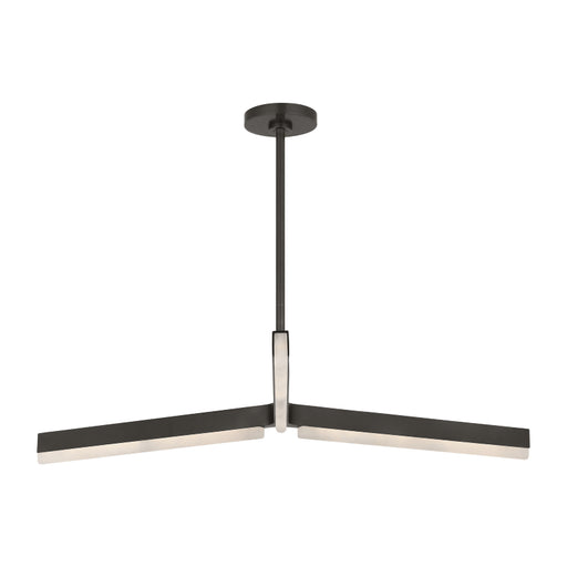 Visual Comfort KWCH706 Linea 3-lt 42" LED Chandelier - Bronze