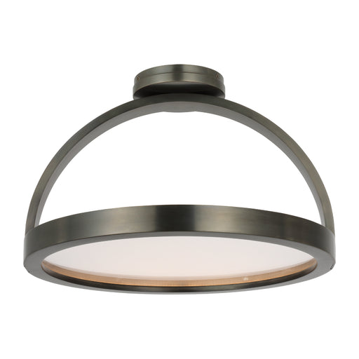 Visual Comfort KWFM191 Cerne 16" LED Semi Flush - Dark Bronze
