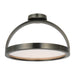 Visual Comfort KWFM191 Cerne 16" LED Semi Flush - Dark Bronze