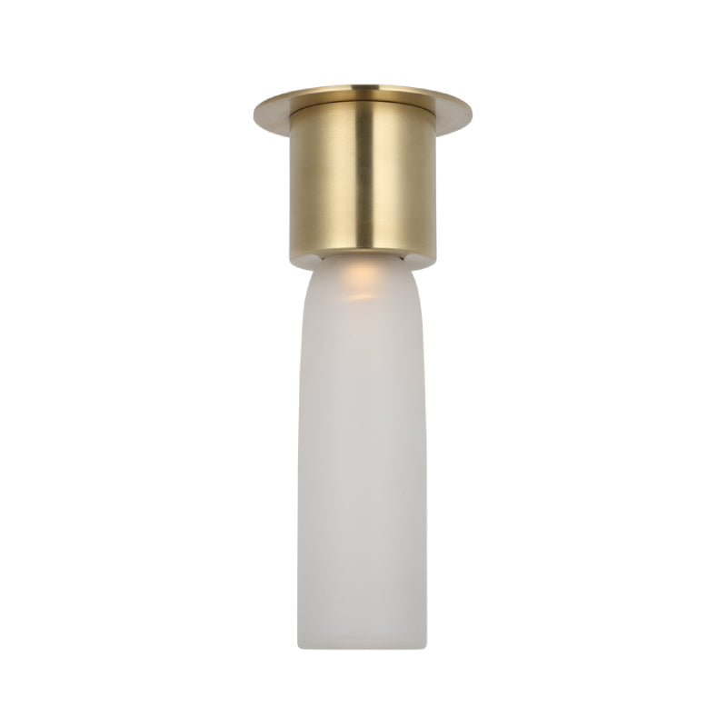 Visual Comfort KWFM499 Volver 11" Tall LED Flush Mount - Hand Rubbed Antique Brass