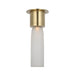Visual Comfort KWFM499 Volver 11" Tall LED Flush Mount - Hand Rubbed Antique Brass