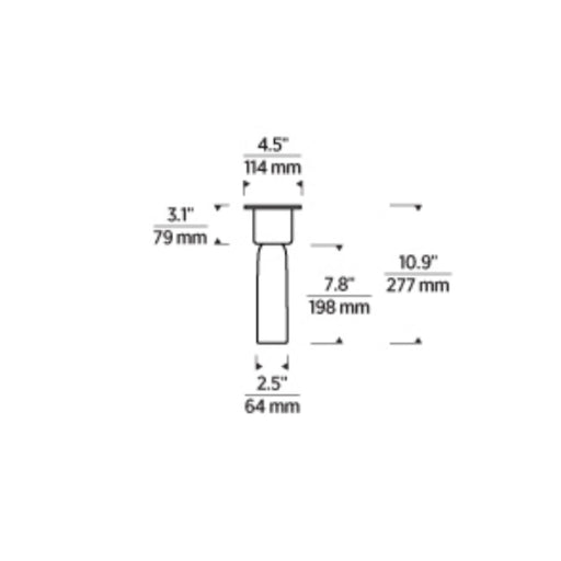 Visual Comfort KWFM499 Volver 11" Tall LED Flush Mount