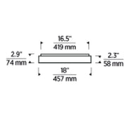 Visual Comfort KWFM70227 Wyllis 18" LED Flush Mount