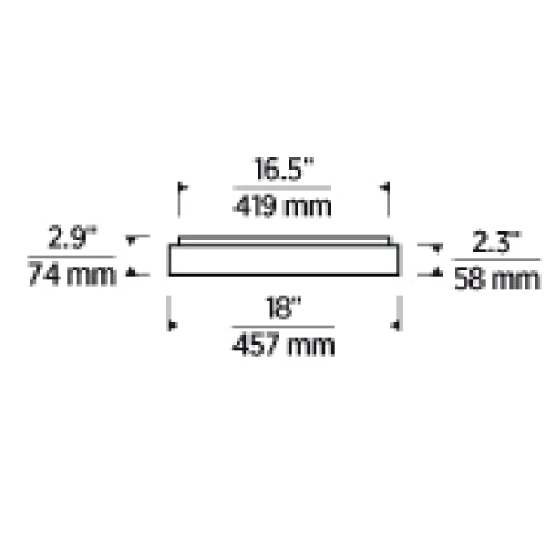 Visual Comfort KWFM70227 Wyllis 18" LED Flush Mount