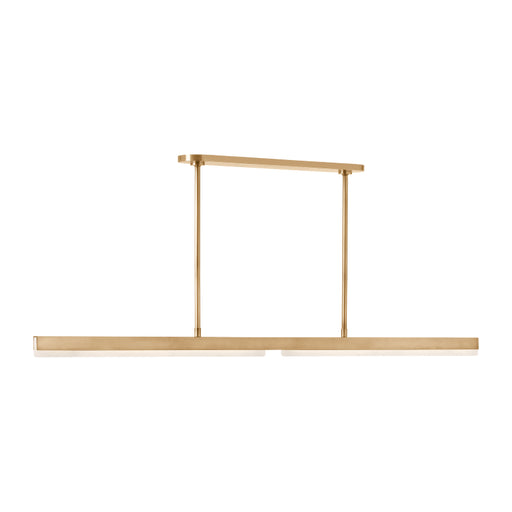 Visual Comfort KWLS707 Linea 60" LED Chandelier - Hand-Rubbed Antique Brass