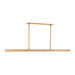 Visual Comfort KWLS707 Linea 60" LED Chandelier - Hand-Rubbed Antique Brass