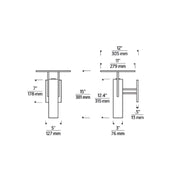 Visual Comfort KWOWS609 Ronan 1-lt 15" Tall LED Outdoor Wall Sconce