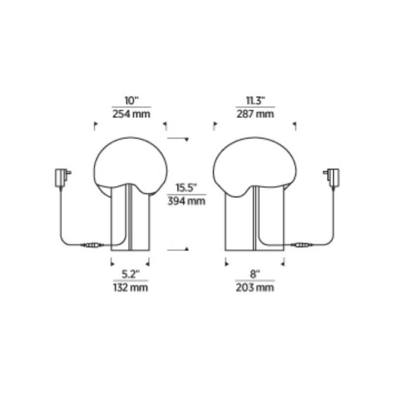 Visual Comfort KWTB495 Fio 16" Tall LED Table Lamp