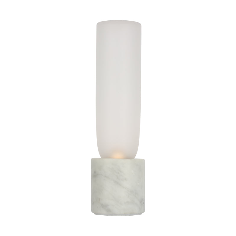 Visual Comfort KWTB500 Volver 10" Tall LED Table Lamp - White Marble